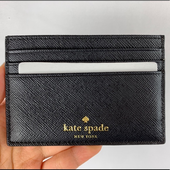 Gaby’sBags👜💕-NWT Kate Spade Card Holder Black - Picture 2 of 6